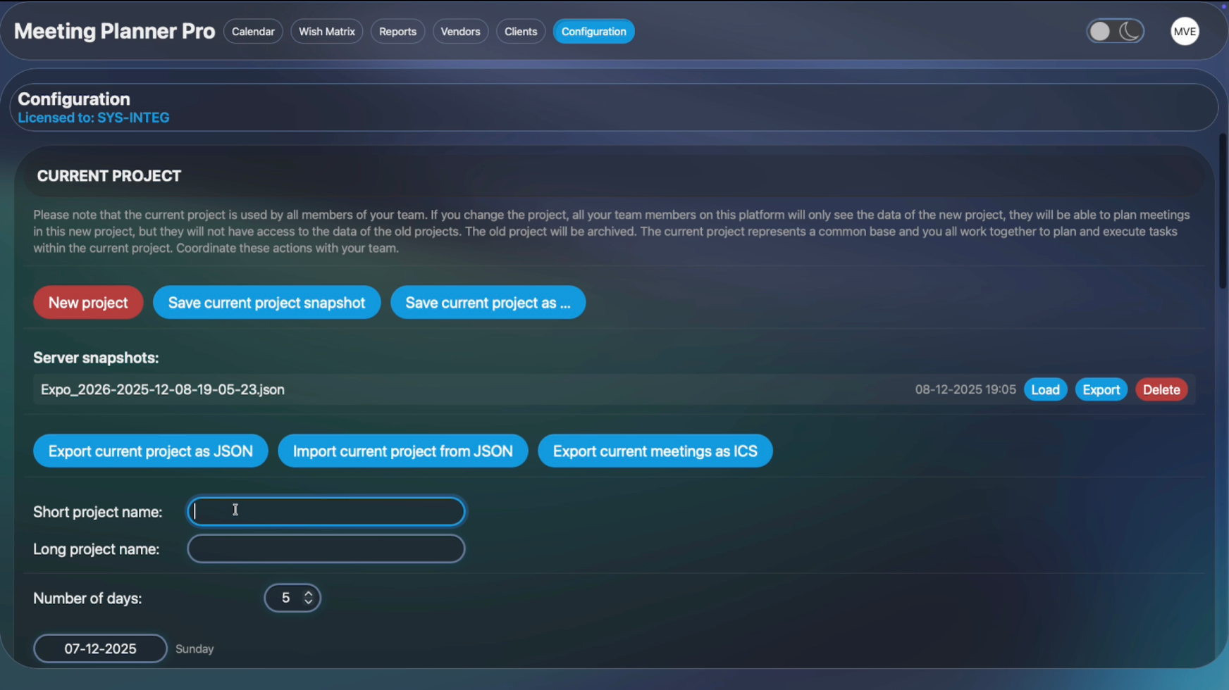 Configuration GUI